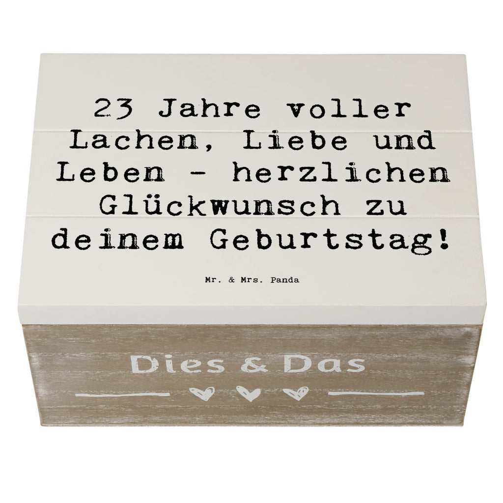Holzkiste Spruch 23. Geburtstag Geschenkbox, Schatulle, Kiste, Holzkiste, XXL, Erinnerungskiste, Aufbewahrungsbox, Geschenkdose, Schatzkiste, Dekokiste, Truhe, Erinnerungsbox, Geburtstag, Geburtstagsgeschenk, Geschenk