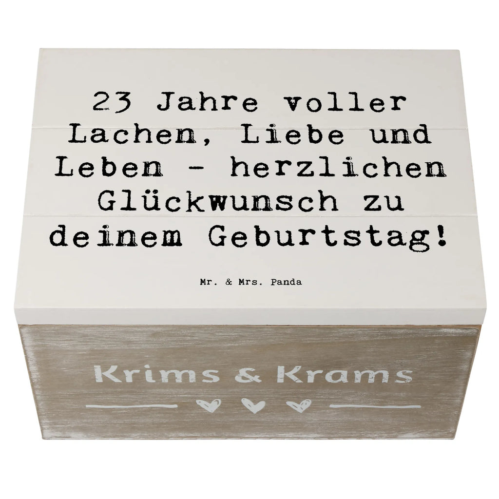 Holzkiste Spruch 23. Geburtstag Geschenkbox, Schatulle, Kiste, Holzkiste, XXL, Erinnerungskiste, Aufbewahrungsbox, Geschenkdose, Schatzkiste, Dekokiste, Truhe, Erinnerungsbox, Geburtstag, Geburtstagsgeschenk, Geschenk