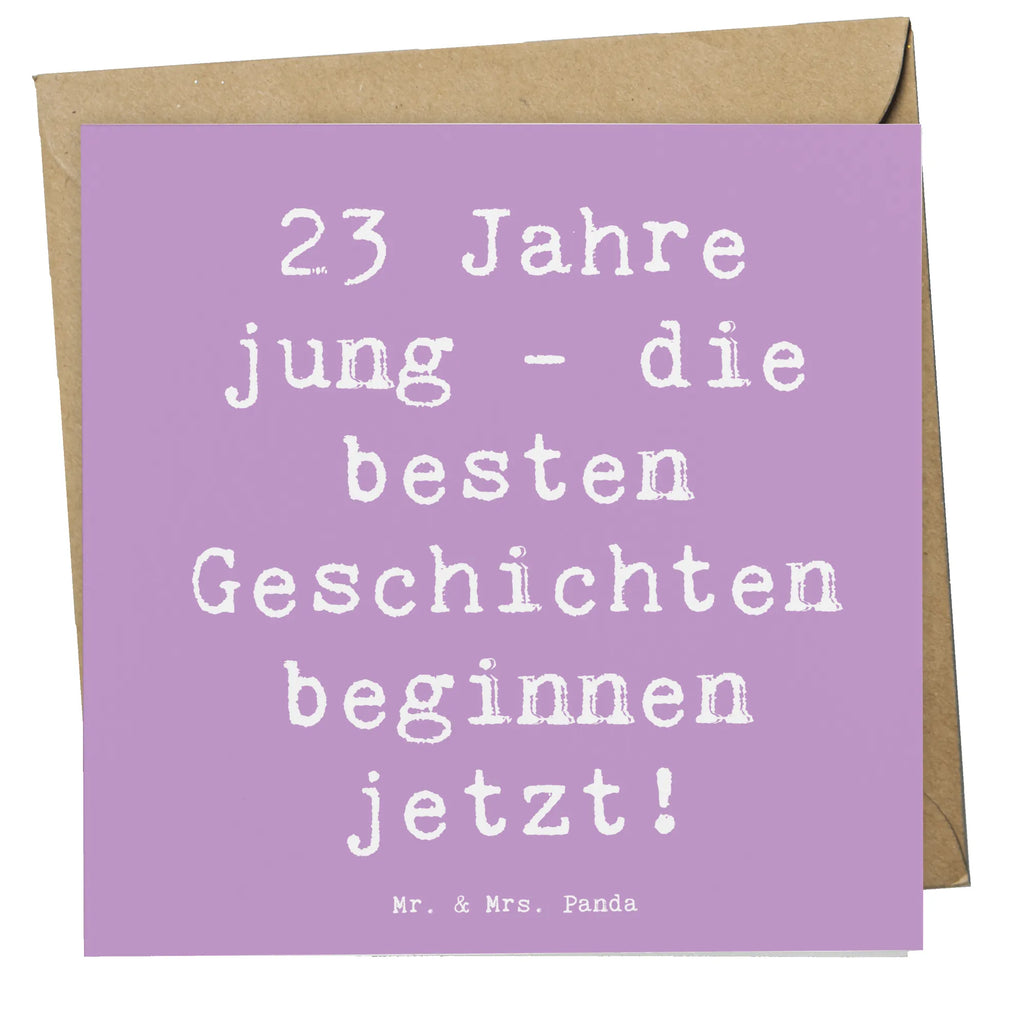 Deluxe Karte Spruch 23. Geburtstag Geschichten Geburtstagskarte, Karte, Hochzeitskarte, Hochwertige Grußkarte, Grußkarte, Hochwertige Klappkarte, Glückwunschkarte, Klappkarte, Einladungskarte, Geburtstag, Geburtstagsgeschenk, Geschenk