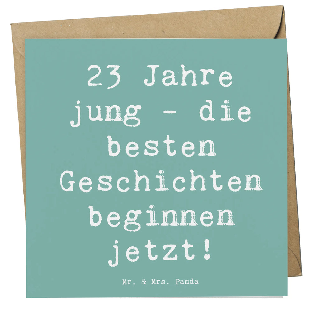 Deluxe Karte Spruch 23. Geburtstag Geschichten Geburtstagskarte, Karte, Hochzeitskarte, Hochwertige Grußkarte, Grußkarte, Hochwertige Klappkarte, Glückwunschkarte, Klappkarte, Einladungskarte, Geburtstag, Geburtstagsgeschenk, Geschenk