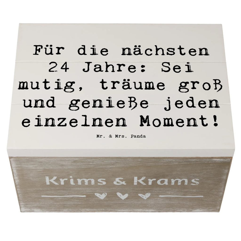 Holzkiste Spruch 24. Geburtstag Mutig Träumen Schatzkiste, Schatulle, Holzkiste, Geschenkbox, Geschenkdose, Erinnerungsbox, Erinnerungskiste, Kiste, Dekokiste, XXL, Truhe, Aufbewahrungsbox, Geburtstag, Geburtstagsgeschenk, Geschenk