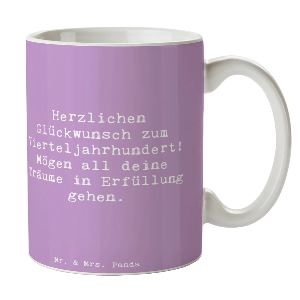 Tasse Spruch 25. Geburtstag Freude Porzellantasse, Bürotasse, Tasse mit Motiven, Tasse mit Zitaten, Kaffeetasse, Teetasse, Keramiktasse, Tasse, Geschenktasse, Geburtstag, Geburtstagsgeschenk, Geschenk