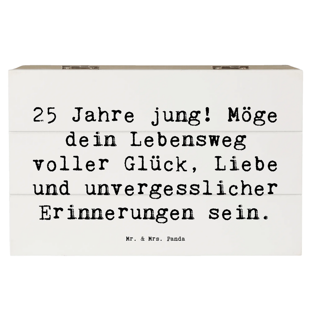 Holzkiste Spruch 25. Geburtstag Glück Schatzkiste, Erinnerungskiste, Holzkiste, Truhe, Aufbewahrungsbox, Geschenkbox, XXL, Dekokiste, Erinnerungsbox, Schatulle, Kiste, Geschenkdose, Geburtstag, Geburtstagsgeschenk, Geschenk