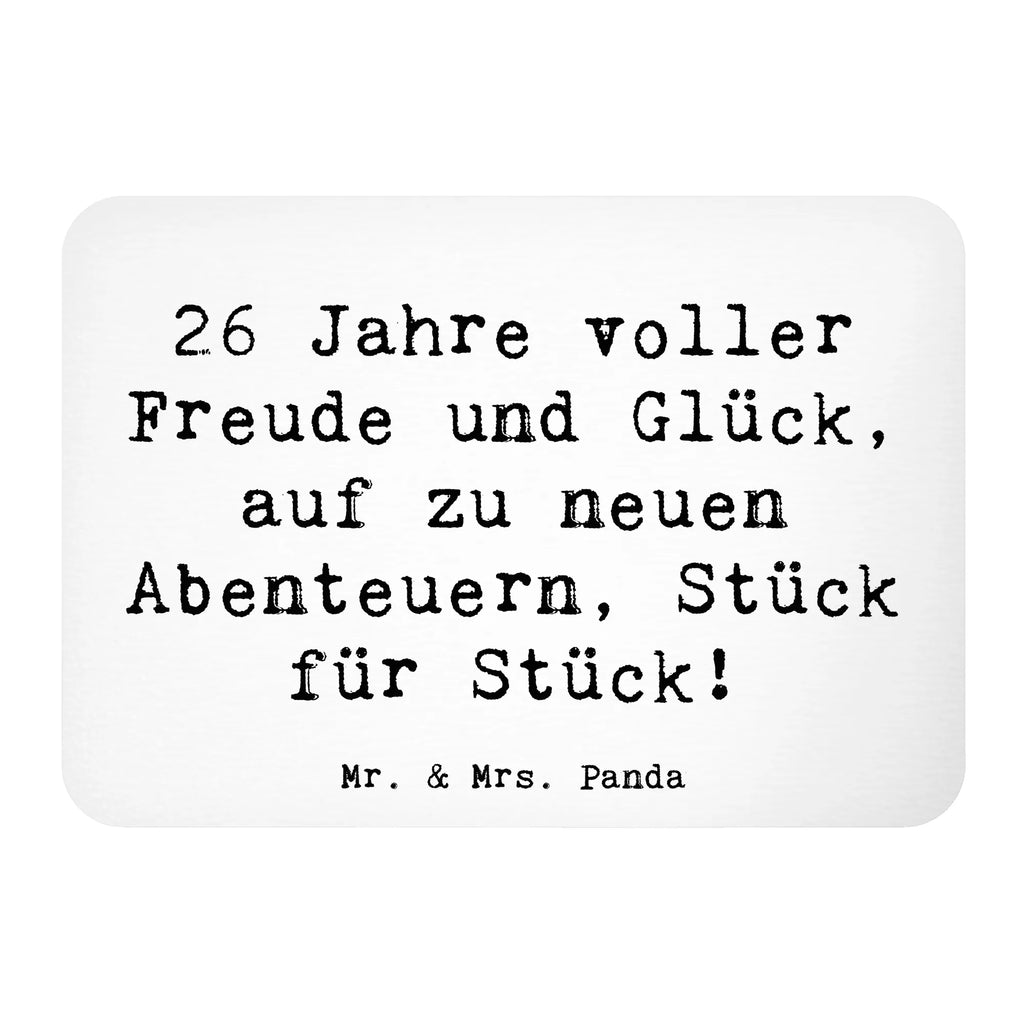 Magnet Spruch 26. Geburtstag Abenteuer Notiz Magnet, Pinnwandmagnet, Motivmagnete, Souvenir Magnet, Kühlschrank Dekoration, Whiteboard Magnet, Kühlschrankmagnet, Dekomagnet, Geburtstag, Geburtstagsgeschenk, Geschenk