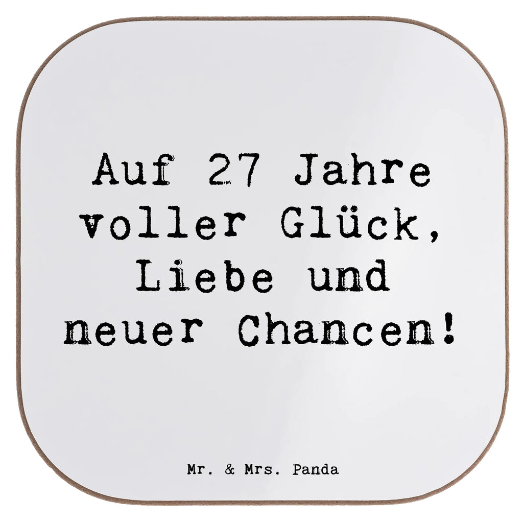 Square coaster Saying Auf 27 Jahre voller Glück, Liebe und neuer Chancen! Glasuntersetzer, Untersetzer Holz, Untersetzer, Getränkeuntersetzer, Untersetzer aus Holz, Untersetzer Gläser, Holzuntersetzer, Untersetzer für Gläser, Korkuntersetzer, Untersetzer Design, Bierdeckel, Tassen Untersetzer, Geburtstag, Geburtstagsgeschenk, Geschenk