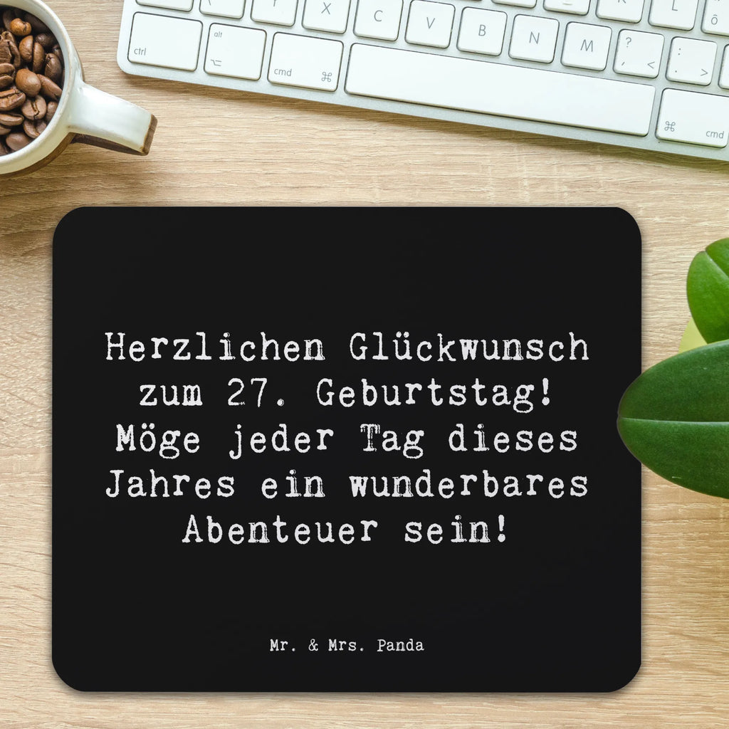 Mouse mat Saying Herzlichen Glückwunsch zum 27. Geburtstag! Möge jeder Tag dieses Jahres ein wunderbares Abenteuer sein! Mausunterlage, Arbeitszimmer, Mauspad Büro, Einzigartiges Mauspad, Mauspad, Büroausstattung, PC Zubehör, Mousepad, Computer zubehör, Designer Mauspad, Geburtstag, Geburtstagsgeschenk, Geschenk