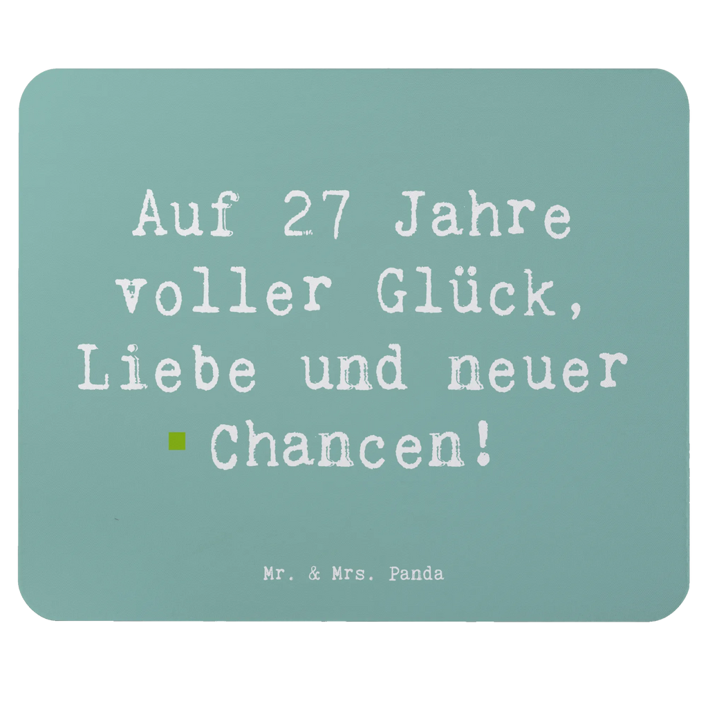 Mouse mat Saying Auf 27 Jahre voller Glück, Liebe und neuer Chancen! Computer zubehör, Büroausstattung, Einzigartiges Mauspad, Mausunterlage, Mauspad Büro, PC Zubehör, Mousepad, Mauspad, Arbeitszimmer, Designer Mauspad, Geburtstag, Geburtstagsgeschenk, Geschenk