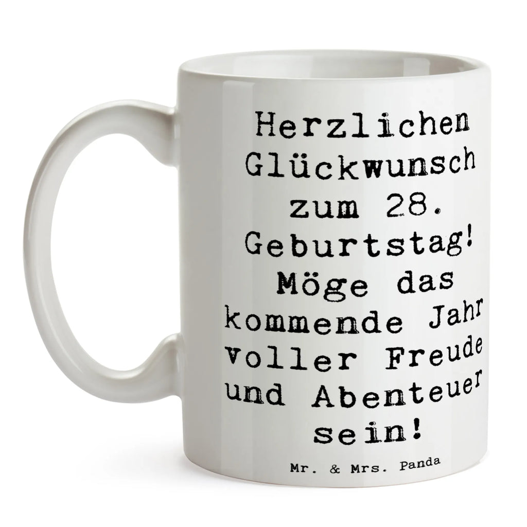 Tasse Spruch 28. Geburtstag Bürotasse, Teetasse, Keramiktasse, Porzellantasse, Tasse, Kaffeetasse, Tasse mit Zitaten, Geschenktasse, Tasse mit Motiven, Geburtstag, Geburtstagsgeschenk, Geschenk