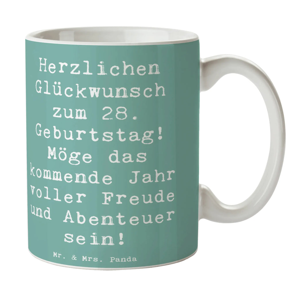 Tasse Spruch 28. Geburtstag Bürotasse, Teetasse, Keramiktasse, Porzellantasse, Tasse, Kaffeetasse, Tasse mit Zitaten, Geschenktasse, Tasse mit Motiven, Geburtstag, Geburtstagsgeschenk, Geschenk