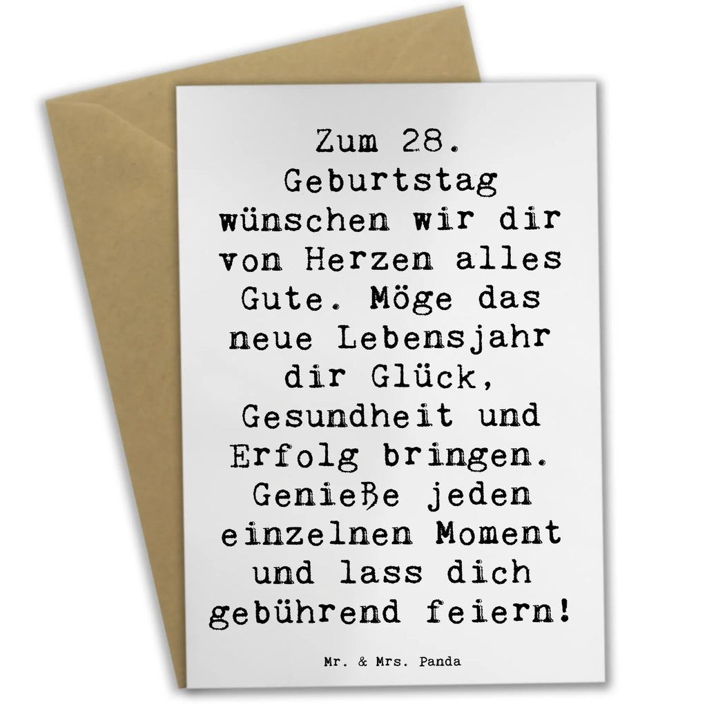 Grußkarte Spruch 28. Geburtstag Geburtstagskarte, Einladungskarte, Karte, Glückwunschkarte, Hochzeitskarte, Grußkarte, Klappkarte, Ansichtskarten, Geburtstag, Geburtstagsgeschenk, Geschenk