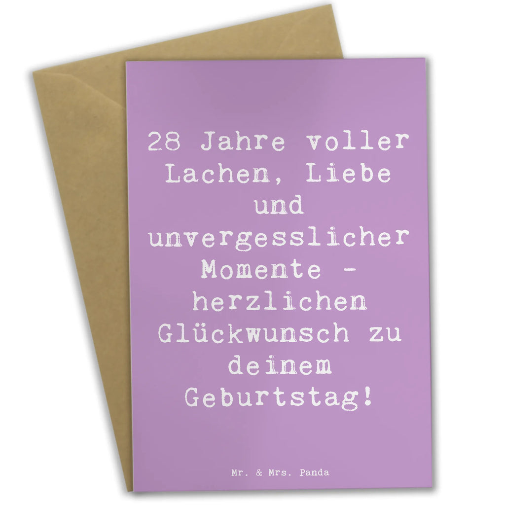 Grußkarte Spruch 28. Geburtstag Erinnerungen Klappkarte, Glückwunschkarte, Geburtstagskarte, Hochzeitskarte, Ansichtskarten, Einladungskarte, Grußkarte, Karte, Geburtstag, Geburtstagsgeschenk, Geschenk