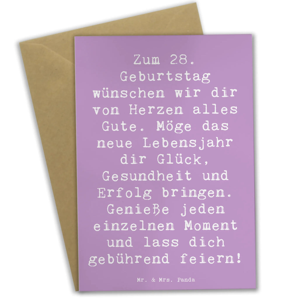 Grußkarte Spruch 28. Geburtstag Geburtstagskarte, Einladungskarte, Karte, Glückwunschkarte, Hochzeitskarte, Grußkarte, Klappkarte, Ansichtskarten, Geburtstag, Geburtstagsgeschenk, Geschenk