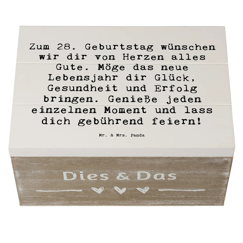 Holzkiste Spruch 28. Geburtstag Dekokiste, Geschenkdose, Geschenkbox, Erinnerungskiste, Schatulle, Schatzkiste, Erinnerungsbox, Aufbewahrungsbox, Holzkiste, XXL, Truhe, Kiste, Geburtstag, Geburtstagsgeschenk, Geschenk