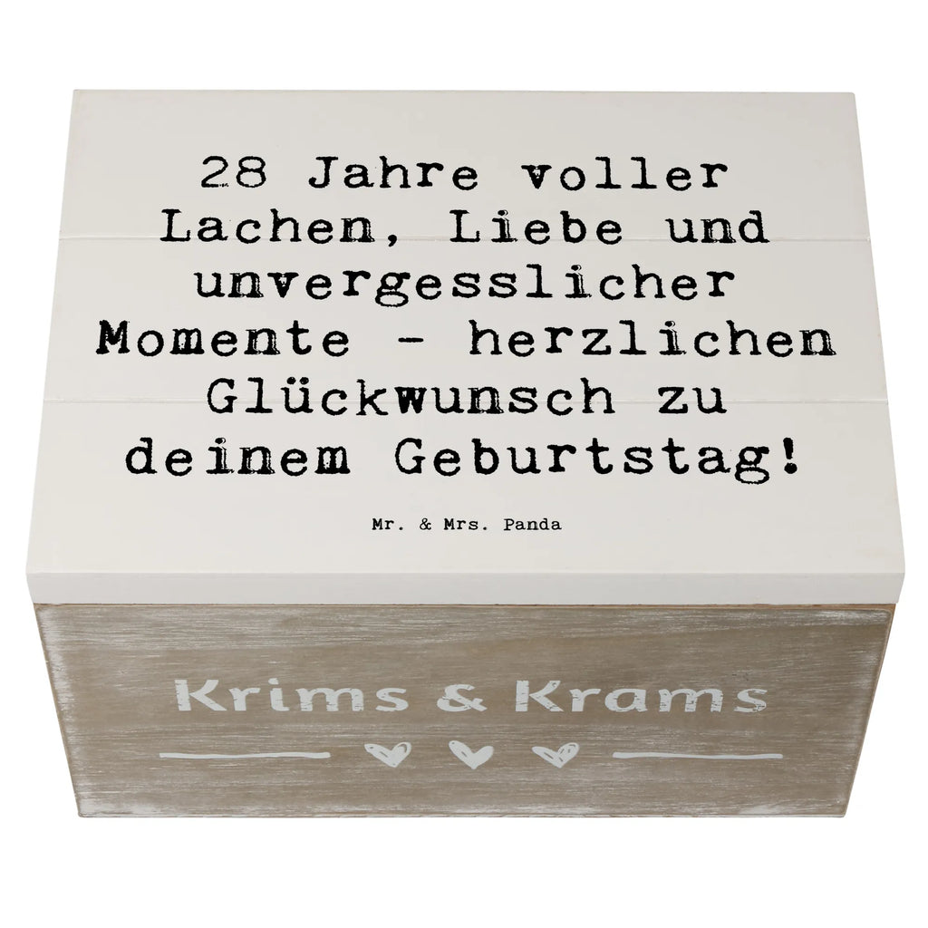 Holzkiste Spruch 28. Geburtstag Erinnerungen Schatzkiste, Dekokiste, XXL, Geschenkdose, Schatulle, Aufbewahrungsbox, Truhe, Erinnerungsbox, Geschenkbox, Erinnerungskiste, Kiste, Holzkiste, Geburtstag, Geburtstagsgeschenk, Geschenk