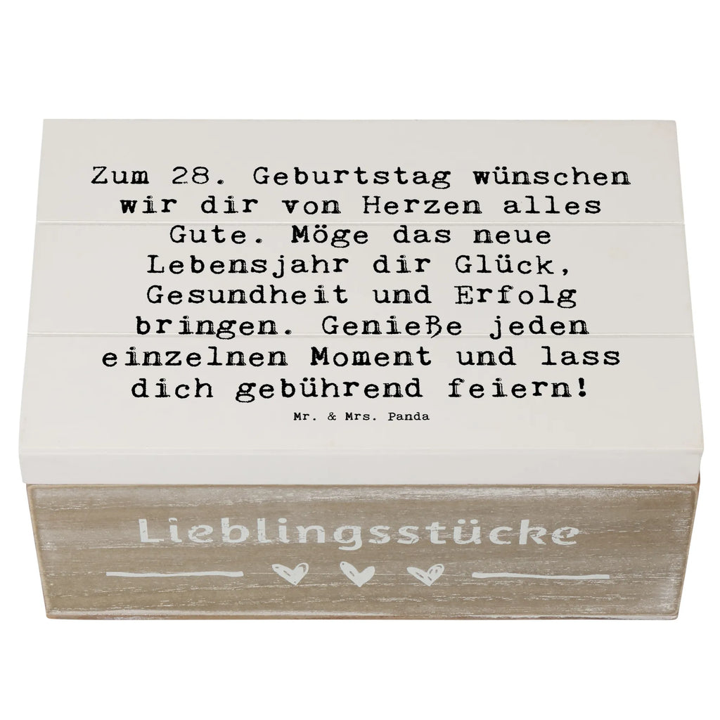 Holzkiste Spruch 28. Geburtstag Dekokiste, Geschenkdose, Geschenkbox, Erinnerungskiste, Schatulle, Schatzkiste, Erinnerungsbox, Aufbewahrungsbox, Holzkiste, XXL, Truhe, Kiste, Geburtstag, Geburtstagsgeschenk, Geschenk