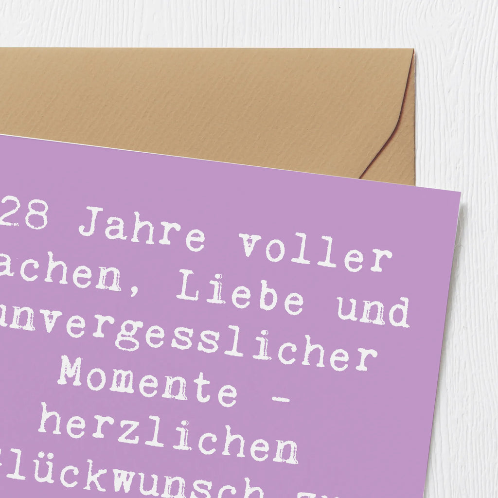 Deluxe Karte Spruch 28. Geburtstag Erinnerungen Klappkarte, Hochzeitskarte, Hochwertige Grußkarte, Karte, Geburtstagskarte, Glückwunschkarte, Grußkarte, Hochwertige Klappkarte, Einladungskarte, Geburtstag, Geburtstagsgeschenk, Geschenk