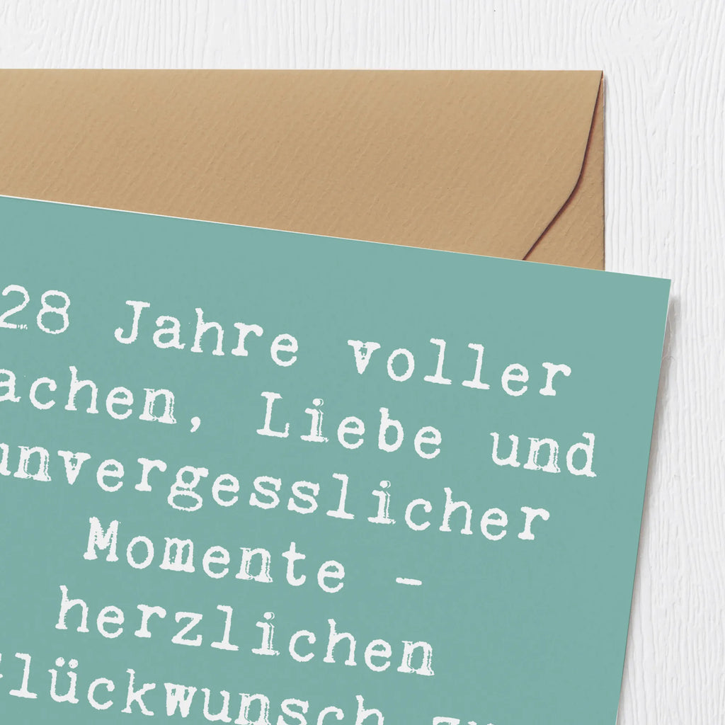 Deluxe Karte Spruch 28. Geburtstag Erinnerungen Klappkarte, Hochzeitskarte, Hochwertige Grußkarte, Karte, Geburtstagskarte, Glückwunschkarte, Grußkarte, Hochwertige Klappkarte, Einladungskarte, Geburtstag, Geburtstagsgeschenk, Geschenk