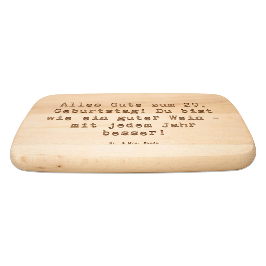 Śniadaniowa deska Przysłowie Alles Gute zum 29. Geburtstag! Du bist wie ein guter Wein - mit jedem Jahr besser! Urodziny, prezent urodzinowy, prezent