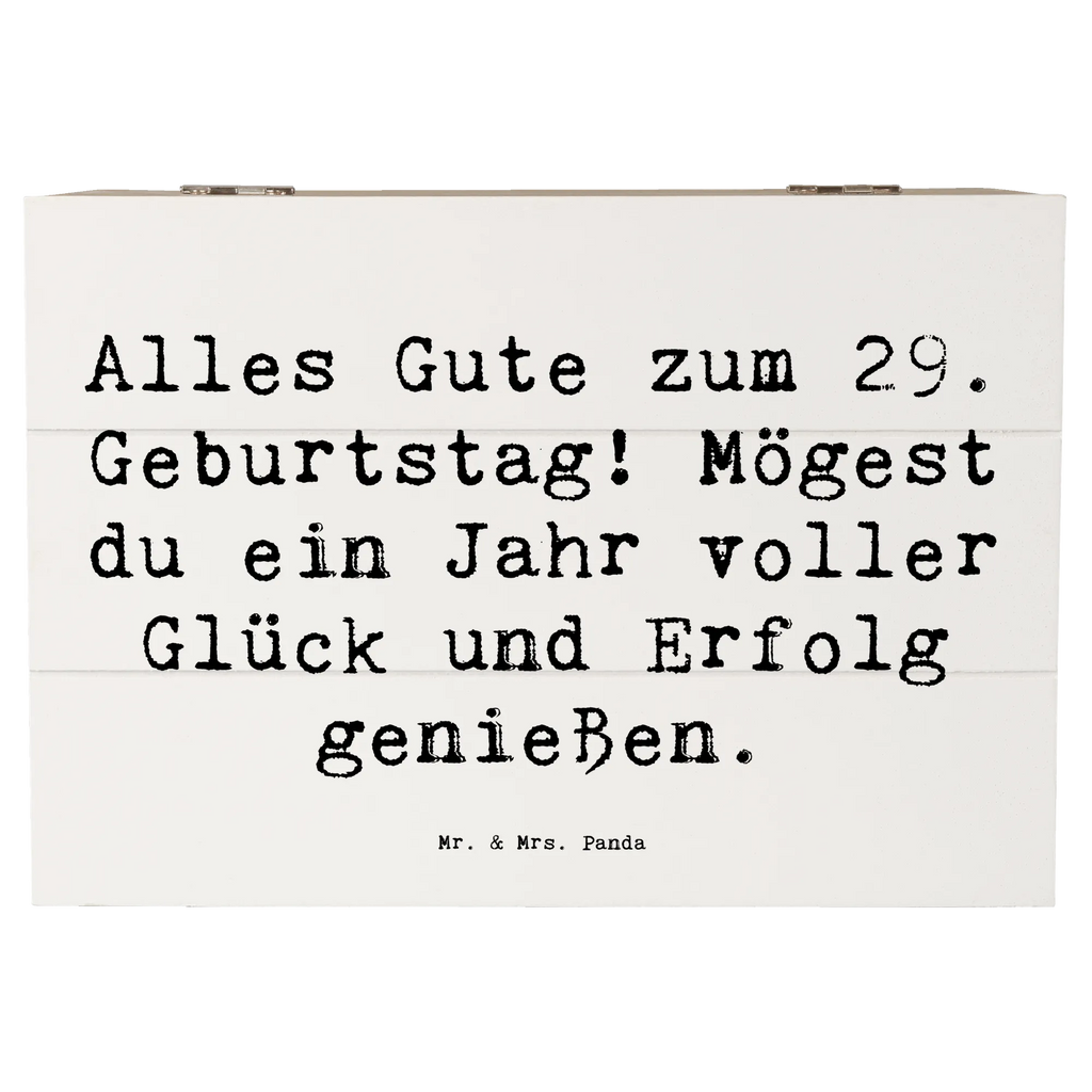 Holzkiste Spruch 29. Geburtstag Schatulle, Erinnerungskiste, Kiste, Schatzkiste, Geschenkbox, Holzkiste, Truhe, Erinnerungsbox, XXL, Dekokiste, Geschenkdose, Aufbewahrungsbox, Geburtstag, Geburtstagsgeschenk, Geschenk