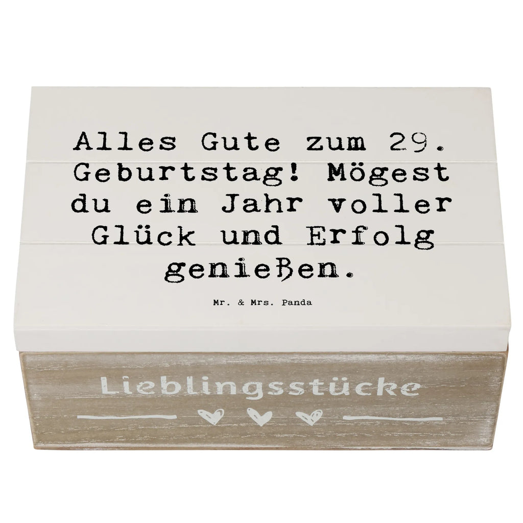 Holzkiste Spruch 29. Geburtstag Schatulle, Erinnerungskiste, Kiste, Schatzkiste, Geschenkbox, Holzkiste, Truhe, Erinnerungsbox, XXL, Dekokiste, Geschenkdose, Aufbewahrungsbox, Geburtstag, Geburtstagsgeschenk, Geschenk