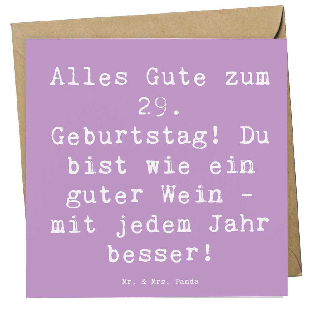 Deluxe Karte Spruch 29. Geburtstag Glückwünsche Klappkarte, Hochwertige Grußkarte, Einladungskarte, Karte, Geburtstagskarte, Grußkarte, Hochwertige Klappkarte, Glückwunschkarte, Hochzeitskarte, Geburtstag, Geburtstagsgeschenk, Geschenk