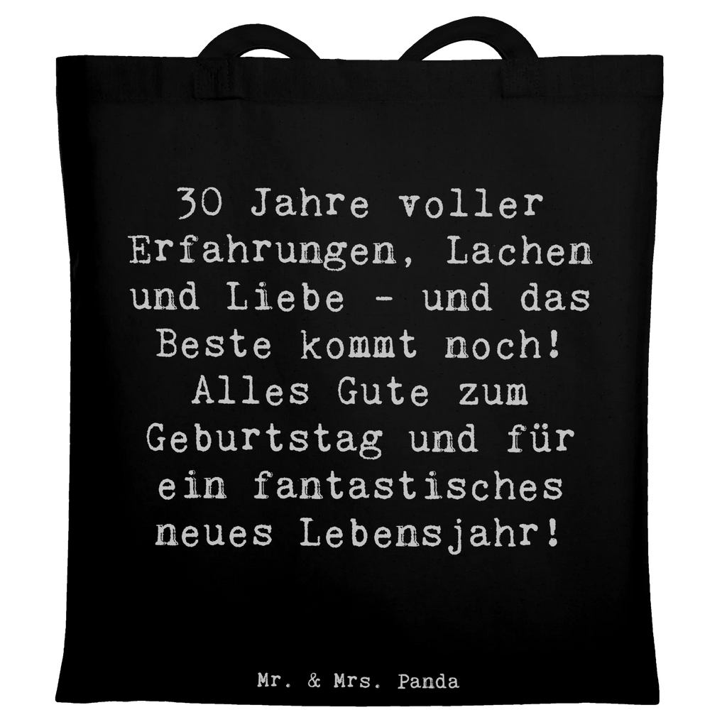 Tote bag Saying 30 Jahre voller Erfahrungen, Lachen und Liebe - und das Beste kommt noch! Alles Gute zum Geburtstag und für ein fantastisches neues Lebensjahr! Laptoptasche, Stoffbeutel, Badetasche, Stofftasche, Einkaufstüte, Jutetasche, Beutel, Umhängetasche, Einkaufstasche, Tasche, Tragetasche, Schultertasche, Beuteltasche, Shopper, Jutebeutel, Strandtasche, Geburtstag, Geburtstagsgeschenk, Geschenk