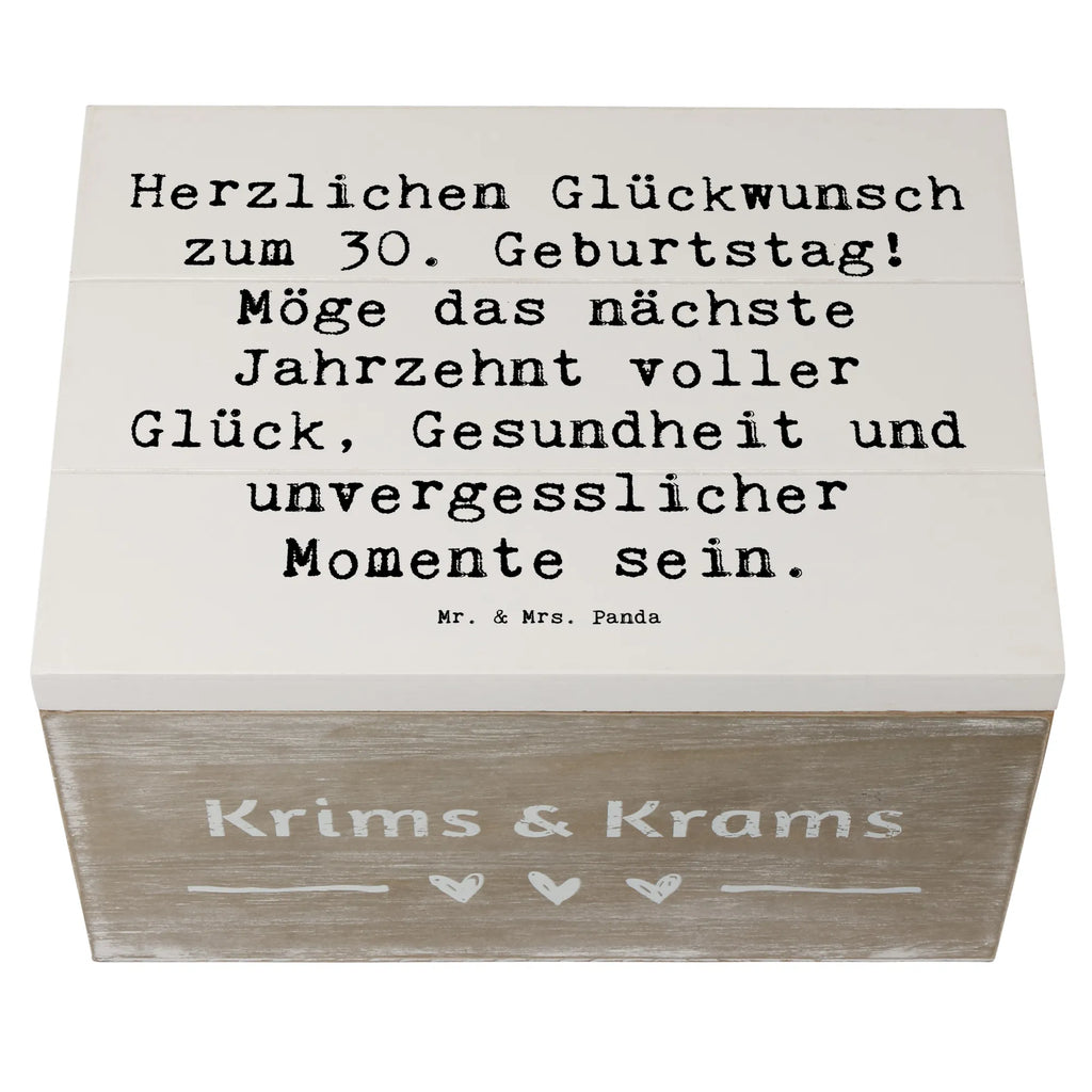 Holzkiste Spruch 30. Geburtstag Feier Schatulle, Erinnerungskiste, Geschenkbox, Aufbewahrungsbox, Kiste, Schatzkiste, Truhe, Erinnerungsbox, Holzkiste, Dekokiste, Geschenkdose, XXL, Geburtstag, Geburtstagsgeschenk, Geschenk