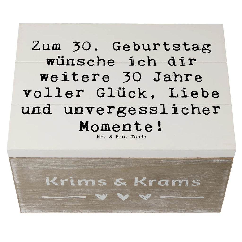 Holzkiste Spruch 30. Geburtstag Glück Holzkiste, Geschenkdose, Dekokiste, Schatulle, Erinnerungskiste, Geschenkbox, Aufbewahrungsbox, XXL, Truhe, Schatzkiste, Kiste, Erinnerungsbox, Geburtstag, Geburtstagsgeschenk, Geschenk