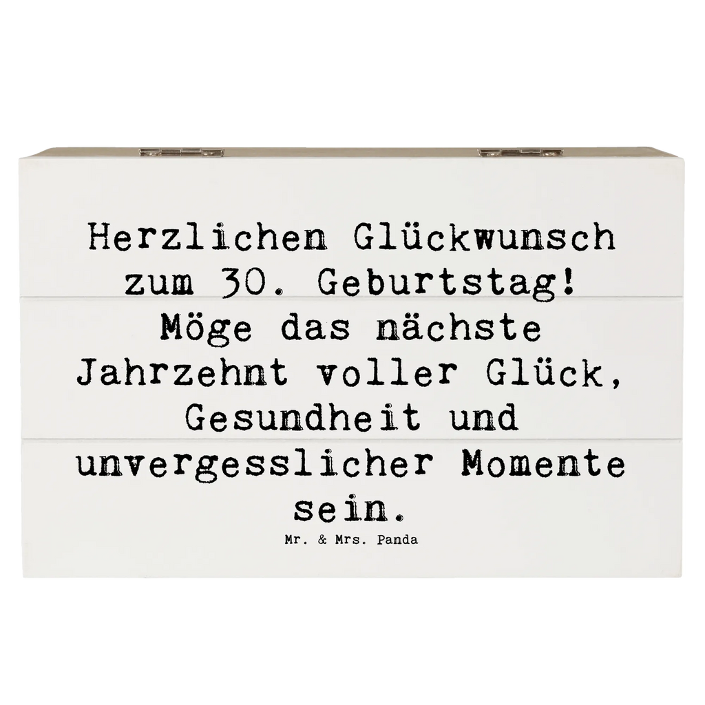 Holzkiste Spruch 30. Geburtstag Feier Schatulle, Erinnerungskiste, Geschenkbox, Aufbewahrungsbox, Kiste, Schatzkiste, Truhe, Erinnerungsbox, Holzkiste, Dekokiste, Geschenkdose, XXL, Geburtstag, Geburtstagsgeschenk, Geschenk