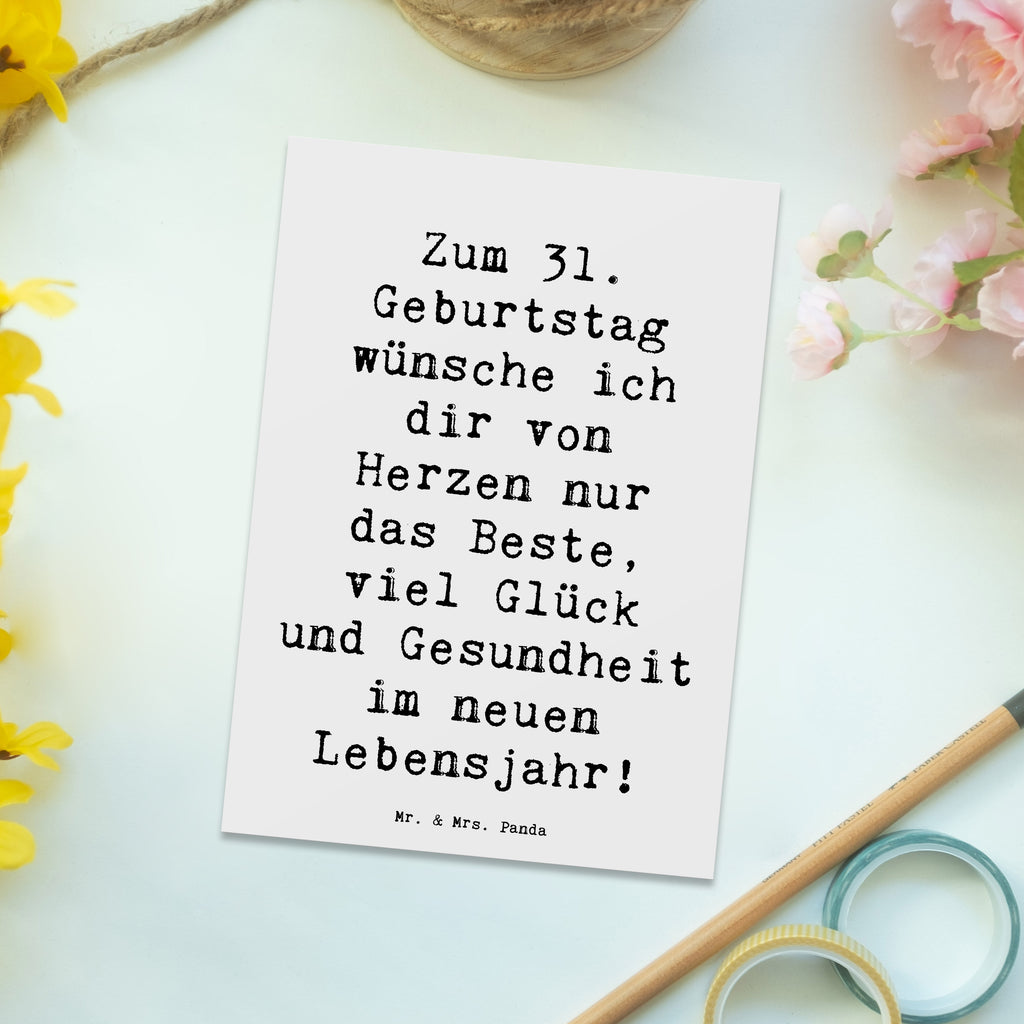 Postkarte Spruch 31. Geburtstag Liebe Wünsche Geschenkkarte, Dankeskarte, Einladungskarten Geburtstag, Grußkarte, Ansichtskarte, Ansichtskarten, Postkarte, Einladungskarte, Einladung Geburtstag, Einladung, Karte, Geburtstagskarte, Geburtstag, Geburtstagsgeschenk, Geschenk