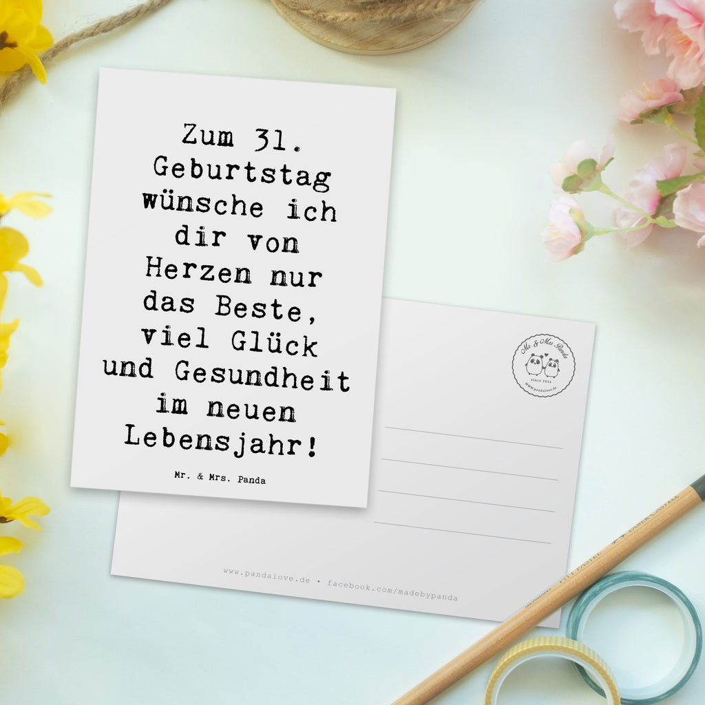 Postkarte Spruch 31. Geburtstag Liebe Wünsche Geschenkkarte, Dankeskarte, Einladungskarten Geburtstag, Grußkarte, Ansichtskarte, Ansichtskarten, Postkarte, Einladungskarte, Einladung Geburtstag, Einladung, Karte, Geburtstagskarte, Geburtstag, Geburtstagsgeschenk, Geschenk