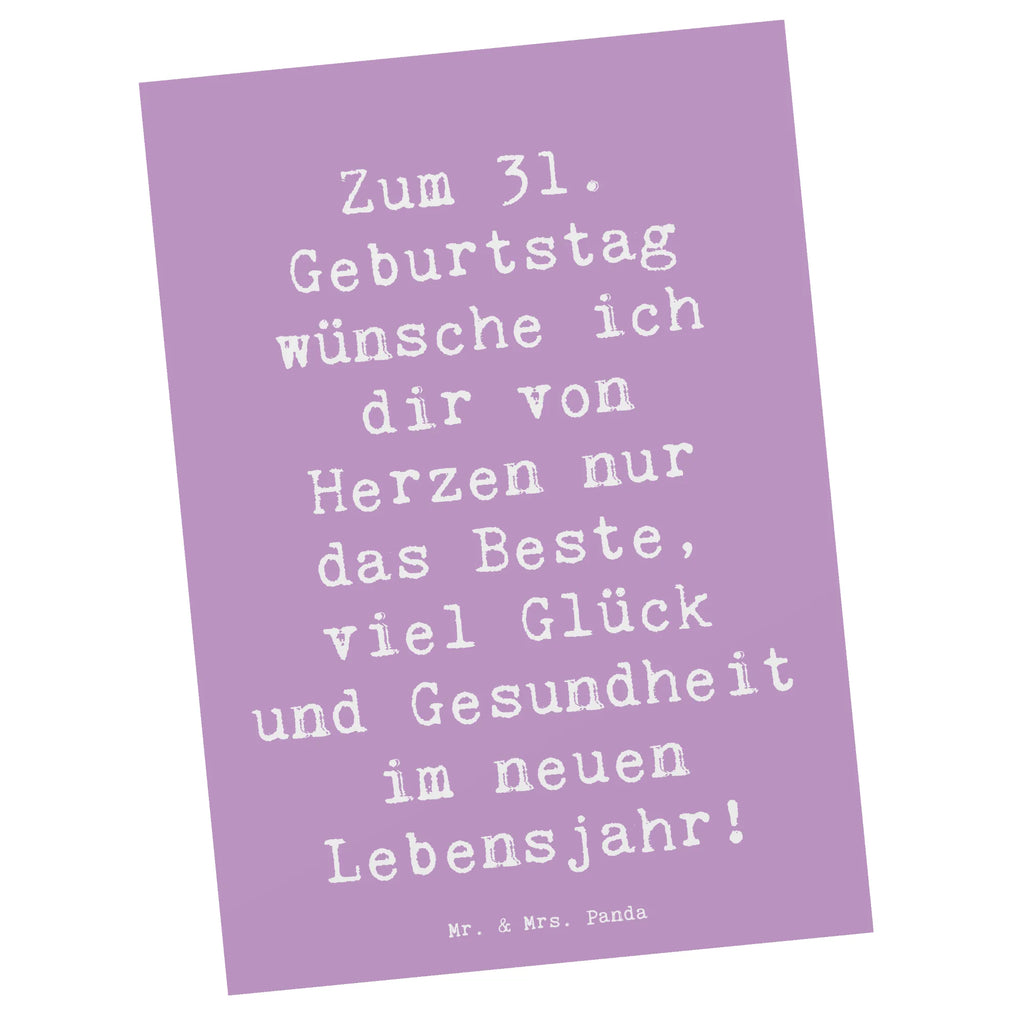 Postkarte Spruch 31. Geburtstag Liebe Wünsche Geschenkkarte, Dankeskarte, Einladungskarten Geburtstag, Grußkarte, Ansichtskarte, Ansichtskarten, Postkarte, Einladungskarte, Einladung Geburtstag, Einladung, Karte, Geburtstagskarte, Geburtstag, Geburtstagsgeschenk, Geschenk