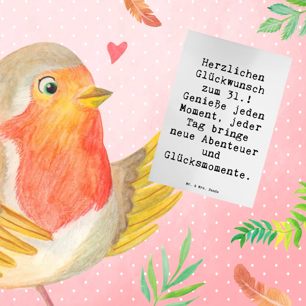 Grußkarte Spruch 31. Geburtstag Karte, Hochzeitskarte, Ansichtskarten, Glückwunschkarte, Geburtstagskarte, Einladungskarte, Klappkarte, Grußkarte, Geburtstag, Geburtstagsgeschenk, Geschenk