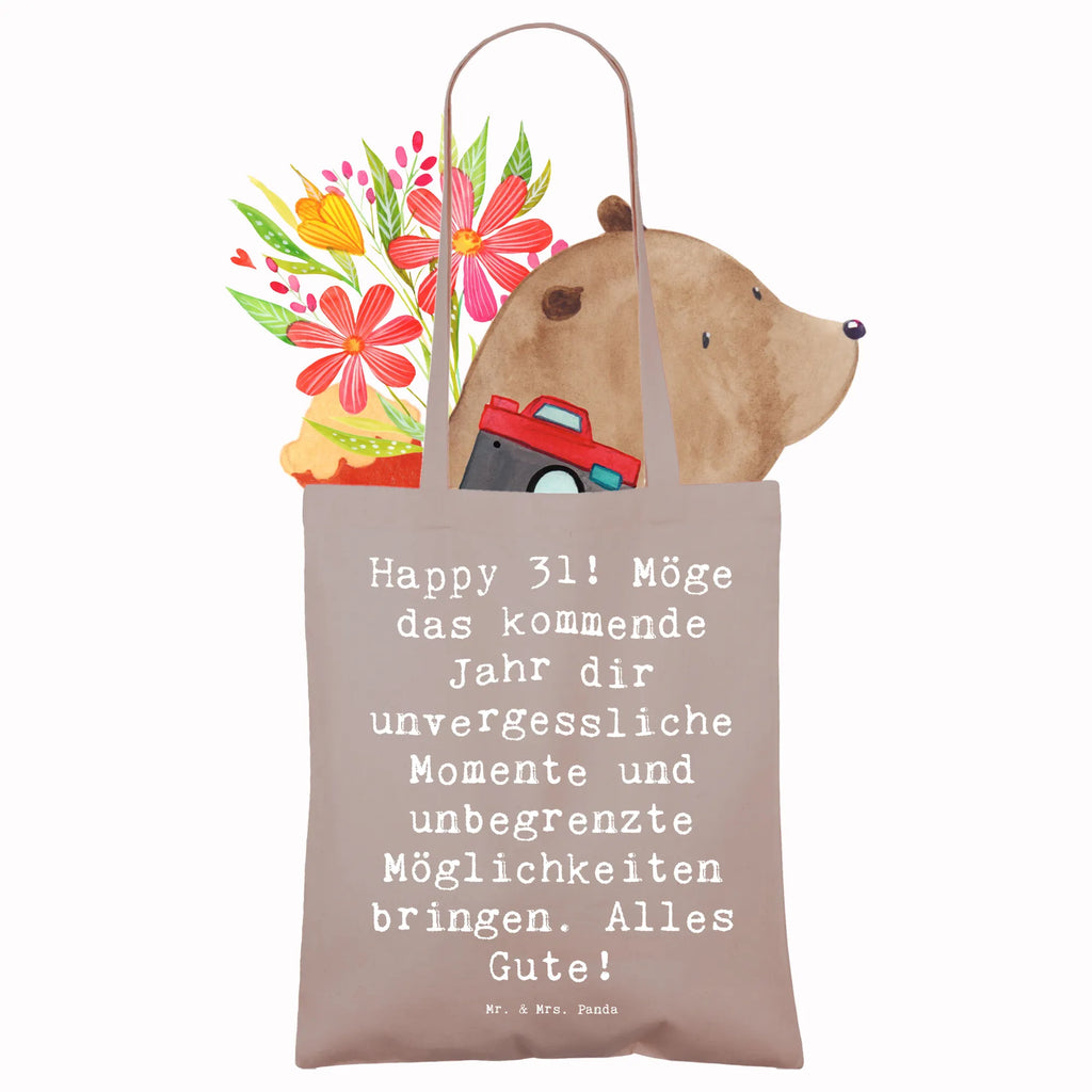 Tragetasche Spruch 31. Geburtstag Beuteltasche, Strandtasche, Einkaufstüte, Einkaufstasche, Beutel, Badetasche, Jutebeutel, Laptoptasche, Tasche, Tragetasche, Stofftasche, Schultertasche, Shopper, Umhängetasche, Jutetasche, Stoffbeutel, Geburtstag, Geburtstagsgeschenk, Geschenk