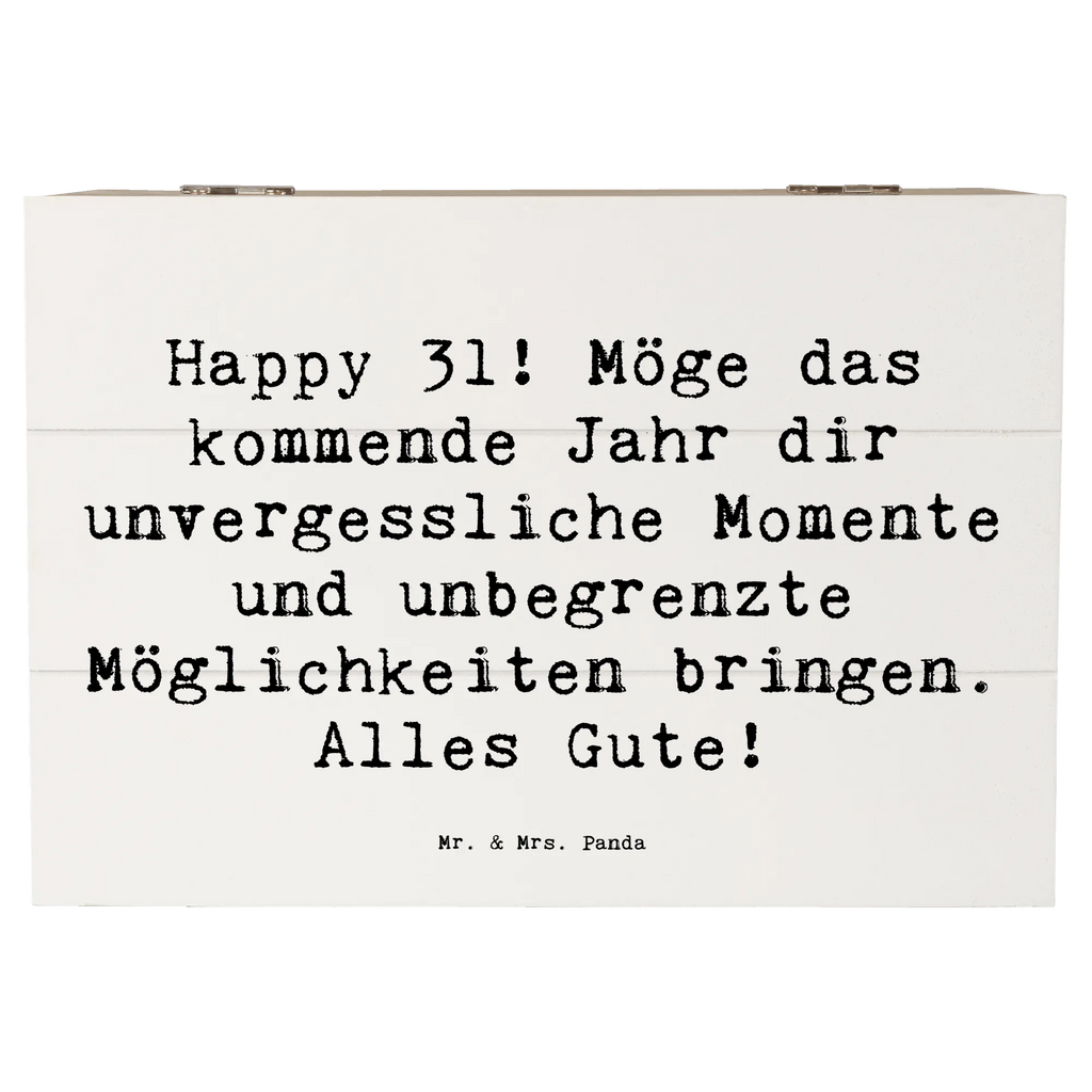 Holzkiste Spruch 31. Geburtstag Aufbewahrungsbox, Schatzkiste, Dekokiste, Geschenkdose, Truhe, XXL, Geschenkbox, Erinnerungsbox, Holzkiste, Schatulle, Erinnerungskiste, Kiste, Geburtstag, Geburtstagsgeschenk, Geschenk