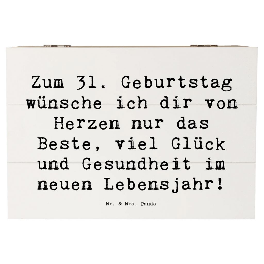 Holzkiste Spruch 31. Geburtstag Liebe Wünsche Geschenkdose, Schatzkiste, Schatulle, Erinnerungsbox, Holzkiste, Erinnerungskiste, Truhe, Kiste, Aufbewahrungsbox, Geschenkbox, XXL, Dekokiste, Geburtstag, Geburtstagsgeschenk, Geschenk