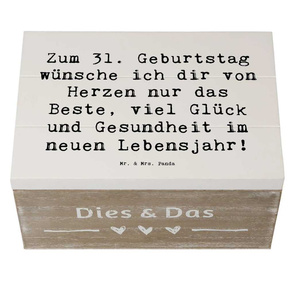 Holzkiste Spruch 31. Geburtstag Liebe Wünsche Geschenkdose, Schatzkiste, Schatulle, Erinnerungsbox, Holzkiste, Erinnerungskiste, Truhe, Kiste, Aufbewahrungsbox, Geschenkbox, XXL, Dekokiste, Geburtstag, Geburtstagsgeschenk, Geschenk