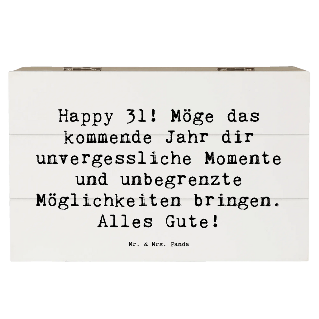 Holzkiste Spruch 31. Geburtstag Aufbewahrungsbox, Schatzkiste, Dekokiste, Geschenkdose, Truhe, XXL, Geschenkbox, Erinnerungsbox, Holzkiste, Schatulle, Erinnerungskiste, Kiste, Geburtstag, Geburtstagsgeschenk, Geschenk