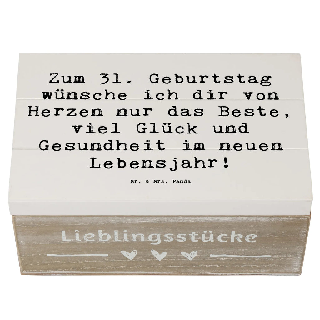 Holzkiste Spruch 31. Geburtstag Liebe Wünsche Geschenkdose, Schatzkiste, Schatulle, Erinnerungsbox, Holzkiste, Erinnerungskiste, Truhe, Kiste, Aufbewahrungsbox, Geschenkbox, XXL, Dekokiste, Geburtstag, Geburtstagsgeschenk, Geschenk