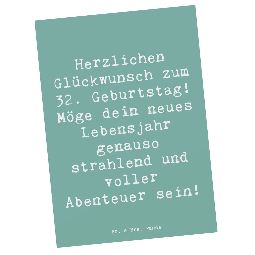 Postkarte Spruch 32. Geburtstag Abenteuer Karte, Grußkarte, Einladungskarte, Postkarte, Dankeskarte, Ansichtskarte, Einladung, Einladung Geburtstag, Ansichtskarten, Geschenkkarte, Geburtstagskarte, Einladungskarten Geburtstag, Geburtstag, Geburtstagsgeschenk, Geschenk