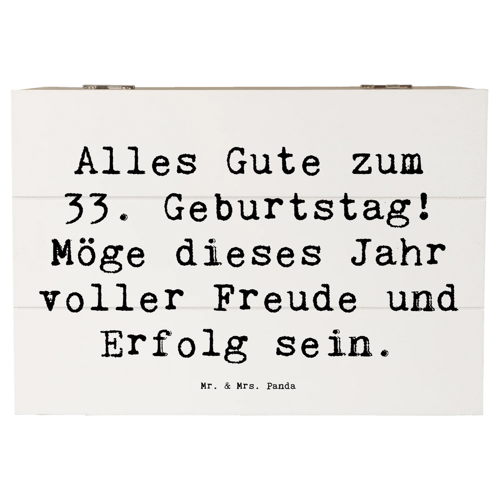 Holzkiste Spruch 33. Geburtstag Truhe, Holzkiste, Schatzkiste, Geschenkbox, Erinnerungskiste, Dekokiste, Aufbewahrungsbox, Geschenkdose, Schatulle, Kiste, XXL, Erinnerungsbox, Geburtstag, Geburtstagsgeschenk, Geschenk