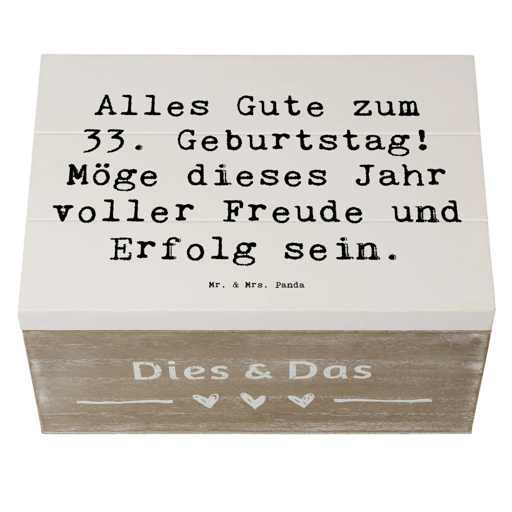 Holzkiste Spruch 33. Geburtstag Truhe, Holzkiste, Schatzkiste, Geschenkbox, Erinnerungskiste, Dekokiste, Aufbewahrungsbox, Geschenkdose, Schatulle, Kiste, XXL, Erinnerungsbox, Geburtstag, Geburtstagsgeschenk, Geschenk