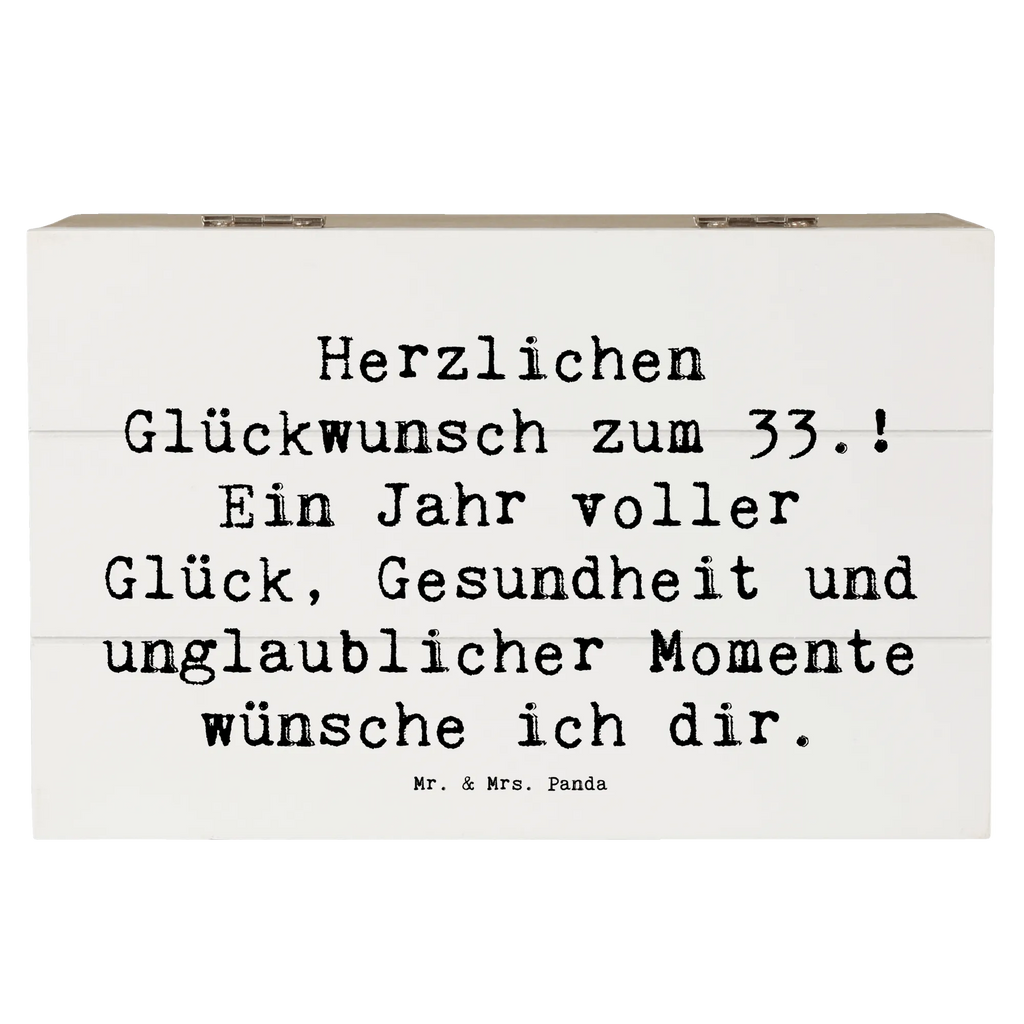 Holzkiste Spruch 33. Geburtstag Wünsche Erinnerungskiste, XXL, Schatulle, Aufbewahrungsbox, Geschenkbox, Dekokiste, Erinnerungsbox, Geschenkdose, Holzkiste, Schatzkiste, Truhe, Kiste, Geburtstag, Geburtstagsgeschenk, Geschenk