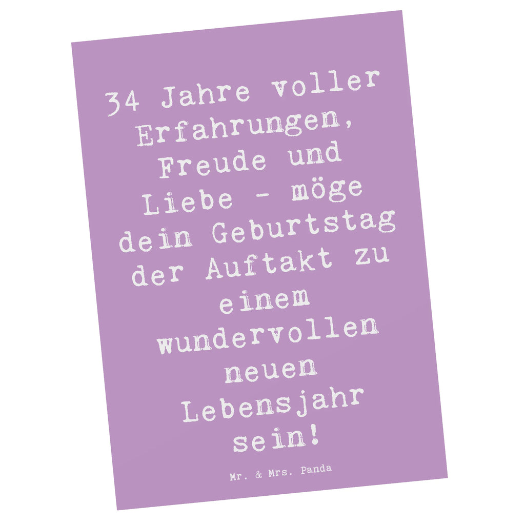 Postkarte Spruch 34. Geburtstag Erlebnisse Postkarte, Dankeskarte, Karte, Einladungskarte, Grußkarte, Ansichtskarten, Geschenkkarte, Geburtstagskarte, Einladung Geburtstag, Einladung, Einladungskarten Geburtstag, Ansichtskarte, Geburtstag, Geburtstagsgeschenk, Geschenk