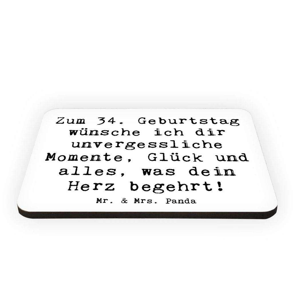 Magnet Spruch 34. Geburtstag Glückwünsche Whiteboard Magnet, Kühlschrankmagnet, Notiz Magnet, Dekomagnet, Souvenir Magnet, Motivmagnete, Pinnwandmagnet, Kühlschrank Dekoration, Geburtstag, Geburtstagsgeschenk, Geschenk