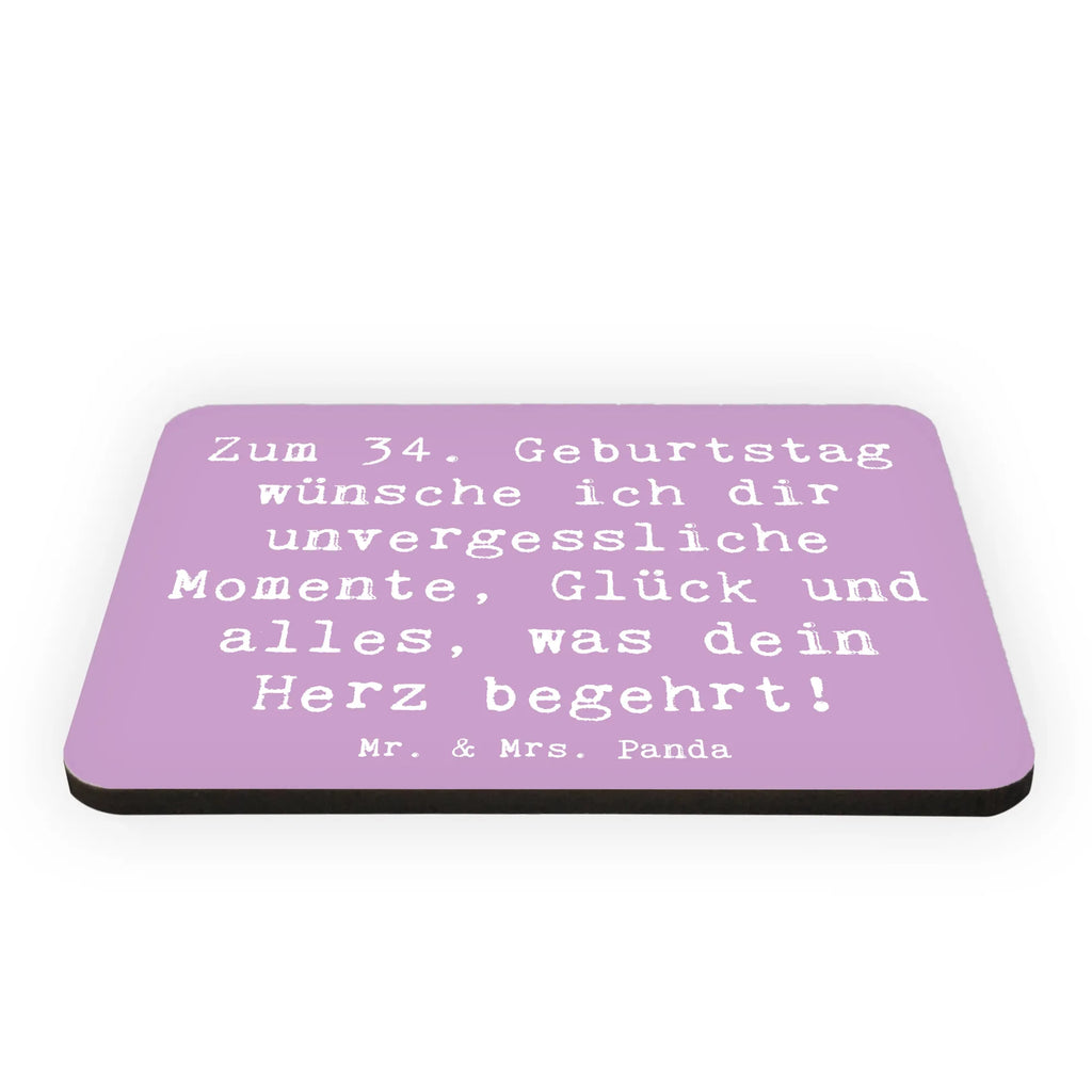 Magnet Spruch 34. Geburtstag Glückwünsche Whiteboard Magnet, Kühlschrankmagnet, Notiz Magnet, Dekomagnet, Souvenir Magnet, Motivmagnete, Pinnwandmagnet, Kühlschrank Dekoration, Geburtstag, Geburtstagsgeschenk, Geschenk