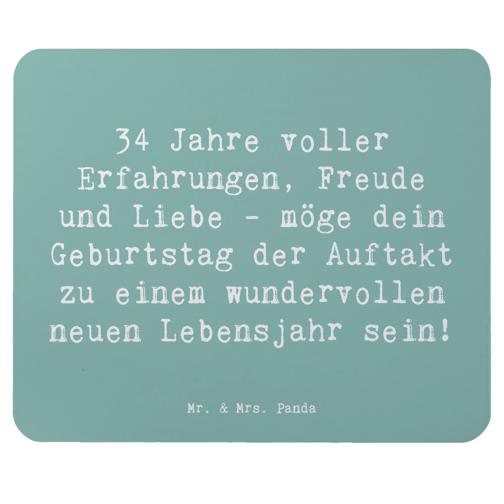 Mauspad Spruch 34. Geburtstag Erlebnisse Büroausstattung, Einzigartiges Mauspad, Mausunterlage, Mauspad Büro, Mauspad, Mousepad, Arbeitszimmer, Designer Mauspad, PC Zubehör, Computer zubehör, Geburtstag, Geburtstagsgeschenk, Geschenk