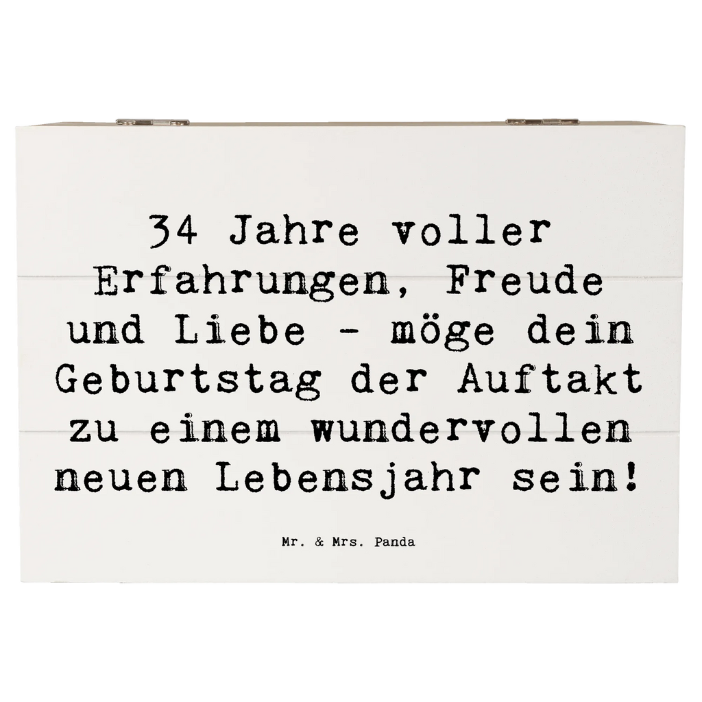 Holzkiste Spruch 34. Geburtstag Erlebnisse Holzkiste, Kiste, XXL, Erinnerungskiste, Geschenkbox, Dekokiste, Truhe, Schatzkiste, Erinnerungsbox, Schatulle, Geschenkdose, Aufbewahrungsbox, Geburtstag, Geburtstagsgeschenk, Geschenk
