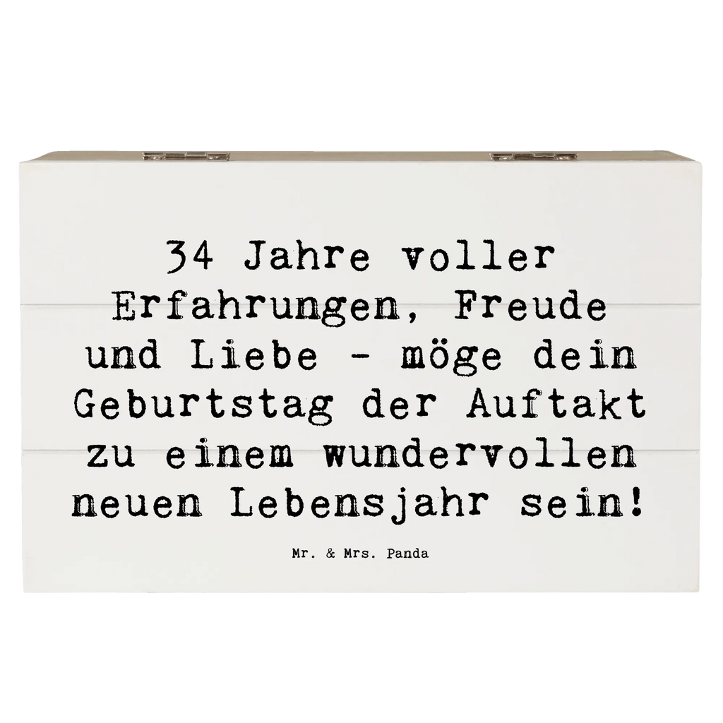 Holzkiste Spruch 34. Geburtstag Erlebnisse Holzkiste, Kiste, XXL, Erinnerungskiste, Geschenkbox, Dekokiste, Truhe, Schatzkiste, Erinnerungsbox, Schatulle, Geschenkdose, Aufbewahrungsbox, Geburtstag, Geburtstagsgeschenk, Geschenk