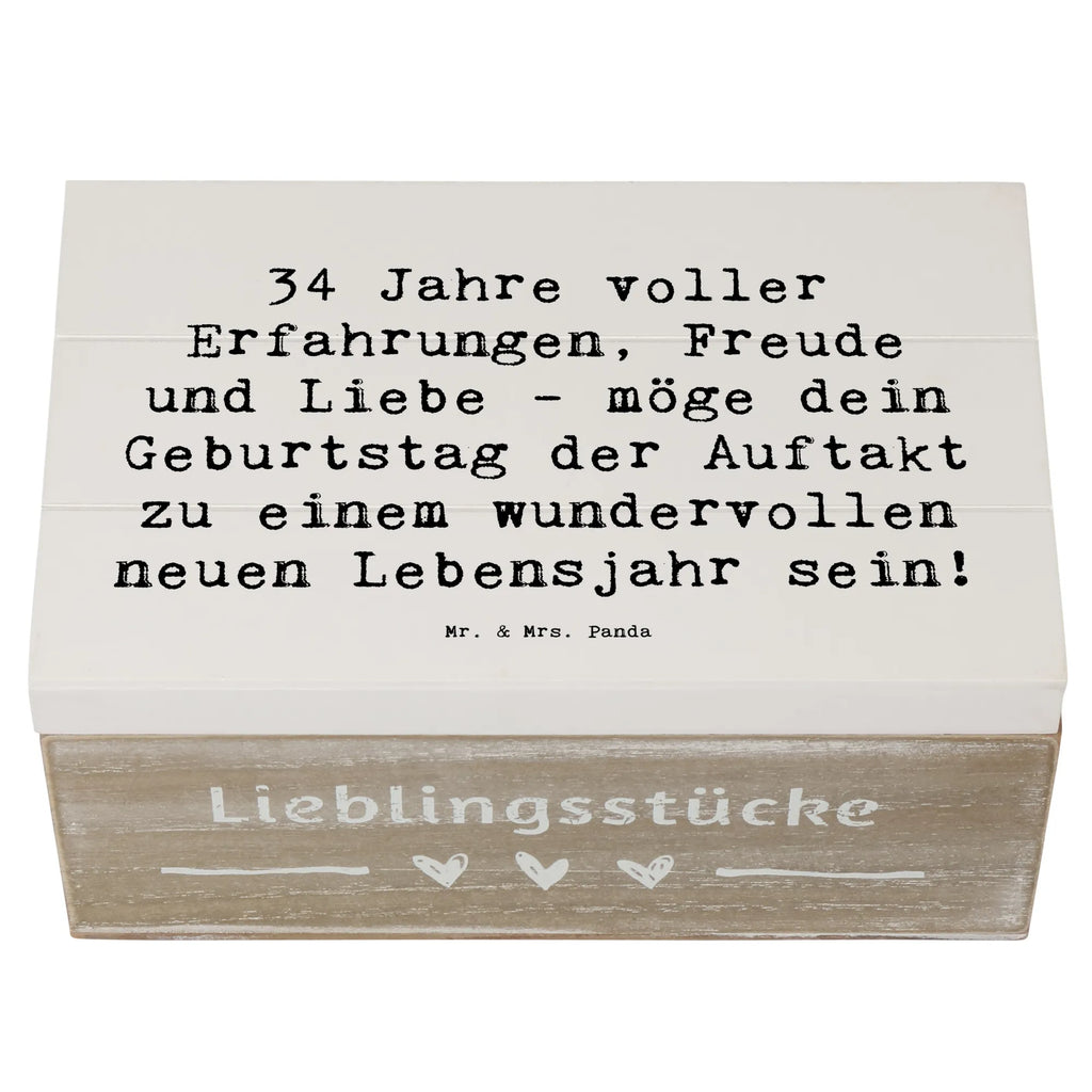 Holzkiste Spruch 34. Geburtstag Erlebnisse Holzkiste, Kiste, XXL, Erinnerungskiste, Geschenkbox, Dekokiste, Truhe, Schatzkiste, Erinnerungsbox, Schatulle, Geschenkdose, Aufbewahrungsbox, Geburtstag, Geburtstagsgeschenk, Geschenk